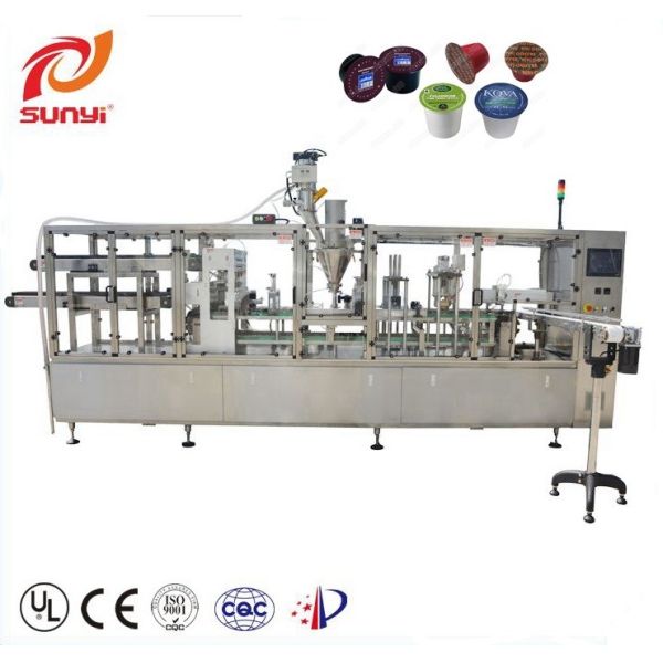 Full Automation And Visualization Two Lanes K-Cup Filling Sealing Machine