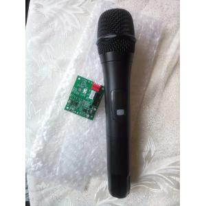 Cheap UHF-R 16 channels selectable frequency microphone with modules PCB / micrófono / plastic speaker, public speaker for sale