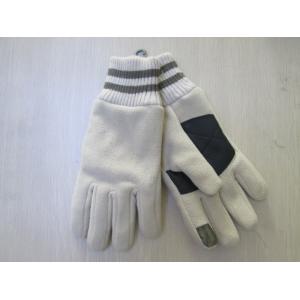 China Winter gloves for Men and Woven Robbin Cuff--Fleece Glove--Polyester glove-Touch screen glove for Smrt touch--Iphone Use on sale
