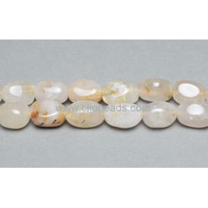 Cheap Golden Rutilated Quartz Polished Nuggets for sale