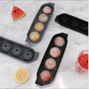 Hot Stocked Silicone Ice Ball Maker Easy Release Reusable Sphere Cube Tray for