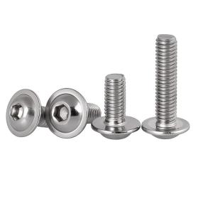 Cheap ZINC Finish Customized Direct Supply Steel Flange Button Head Socket Screw M3 M4 M5 M6 Cross Hex Socket Flanged Washer Head Screws for sale