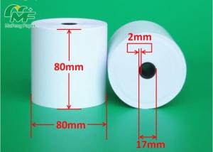 Cheap Bio - Degradable 80x80 Thermal Paper Rolls For Hotel Supermarket Worldwide Universal Core for sale