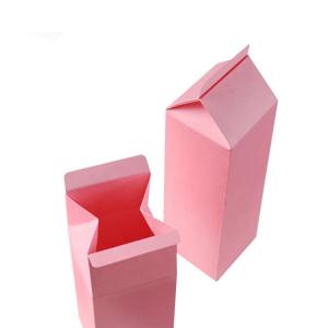 Custom Kraft Paper Corrugated Cardboard Printing Pink Milk Carton Packaging