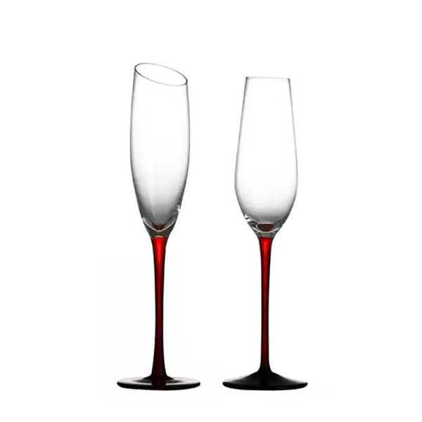 B2B Wholesale:Bulk Hotel Glassware: Custom 6-10oz Chip-Resist Crystal Flutes - Lead-Free, Durable