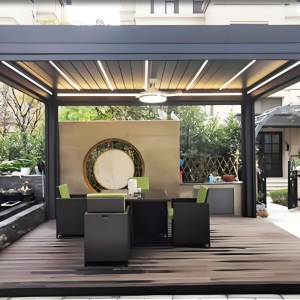 Aluminum Patio Shade Structure With Snow Load Capacity Of Up To 160 Kg/m2