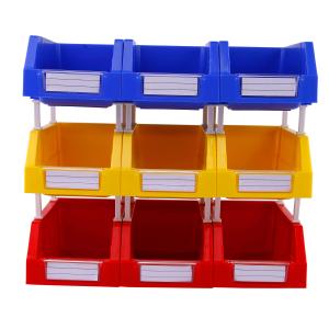 Cheap Customized Color Plastic Workbench Bins Stacking Organizer Container for Hanging Storage for sale