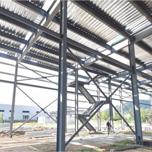 Fast Build Steel Structure Workshop Galvanized Steel Frame Buildings Customized