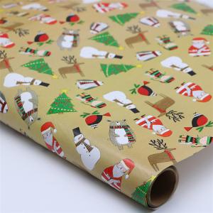 Waterproof Colorful Uncoated Eco Gift Wrapping Paper Wood Pulp