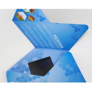 7 inch TFT Flip Book Video for Advertising , video booklet with 2G memory