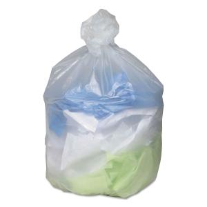 China Dustbin Star Seal Garbage Bag , White Colour Disposable Rubbish Bags on sale