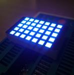 Ultra bright blue 3mm 5*7 sqaure dot matrix led display row cathode column anode