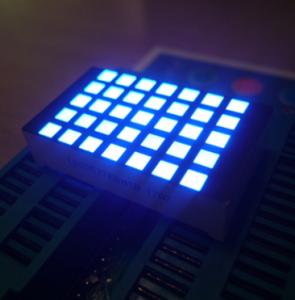 Cheap Ultra bright blue 3mm 5*7 sqaure dot matrix led display row cathode column anode for elevator floor indicator for sale