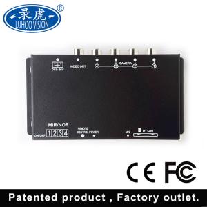 Cheap Digital 4 Camera Car DVR System / Electrical Mobile DVR Recorder DC 12V/24V for sale