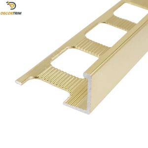 L Trim Tile Matte Gold Aluminum Square Punching Accessories