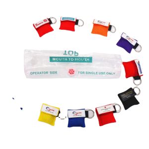 CPR Face Mask  Gift Present Kit Promotion of First Aid Deluxe  with Key Chain