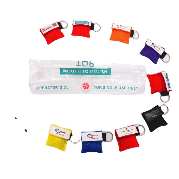 Quality CPR Face Mask  Gift Present Kit Promotion of First Aid Deluxe  with Key Chain wholesale