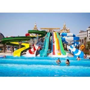 Aqua Park Adult Pool With Water Slides 7-15m Height For Entertainment