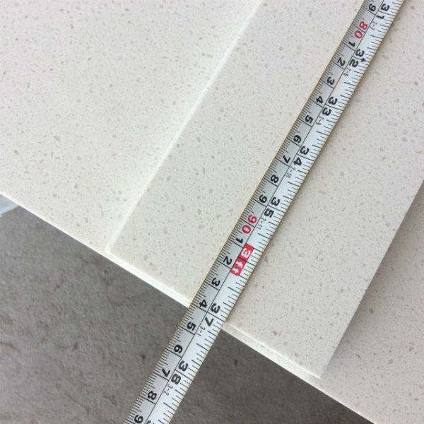 Solid Color Quartz Kitchen Countertops / Engineered Quartz Worktops 7 Mohs Hardness