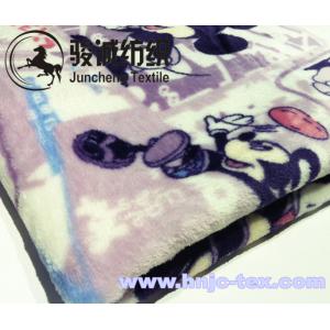 Mickey Mouse Printed Flannel Baby Blanket Fabric Coral Fleece for apparel/bed