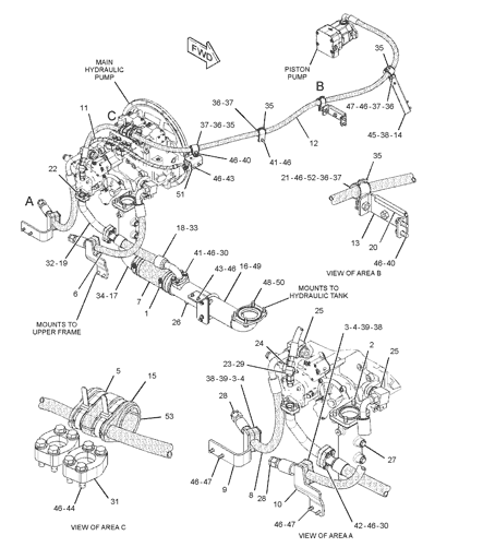 330-2340 3302340 Tube Excavator Spare Parts Fit For C13 345D 349D2