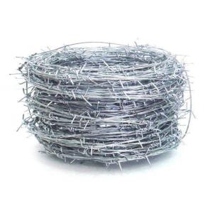 Silver Electric Galvanized Security Barbed Wire Low Carbon Steel BWG 12 14 16