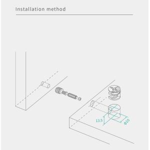 Black 15mm Cam Lock Nut Durable Cam Nuts For Furniture Cabinet Hardware