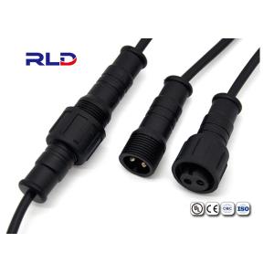 Plastic Material Waterproof Electrical Quick Connectors 3 Pin Cable Plug IP67 IP68