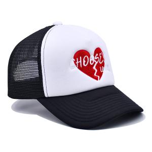 5 Panel All Seasons Pre-curved Trucker Cap With Custom Logo snapback trucker cap