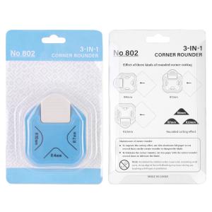 PLC Corner Rounder Punch Hole Punch 3 in 1 4mm 7mm 10mm for Paper Craft DIY
