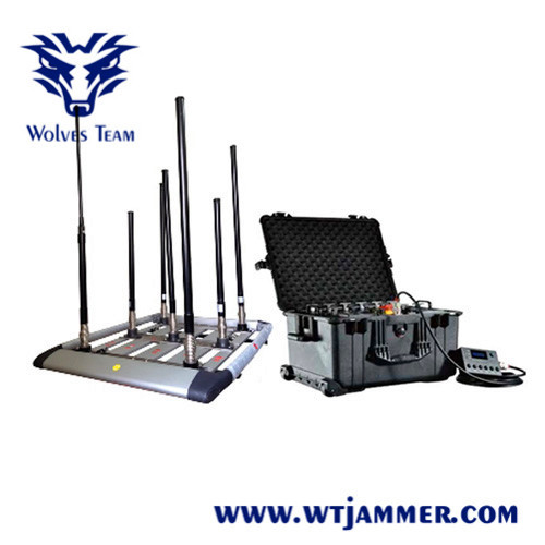 Quality 4 To 8 Bands Drone Signal Jammer 300 Wattage With Manually Switch Control wholesale