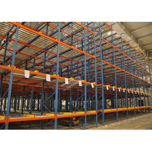 Supply Chain Warehouse Pallet Shelving Flow Through Racking Less Forklifts