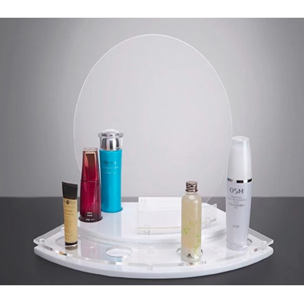 Quality White Plastic Cosmetic Display Counter Custom Modern Design High Rigidity wholesale