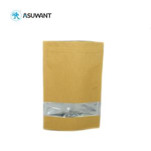 China Custom Printing Kraft Paper k Bag Heat Seal Recycled With Clear Window on sale