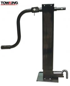 Cheap 10000LB Heavy Duty Trailer Jack Side Pin With Handle 12.5 Travel Black Powder Coated for sale