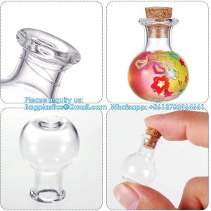 Small Mini Glass Bottles Jars With Cork Stoppers.Wishing Bottle Drifting Bottle