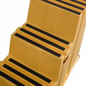 Gorilla Ladders 3-Step Plastic Step Stool Custom Color Foldable 500 Lbs Weight