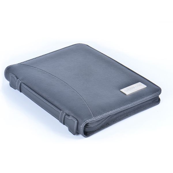 Quality Portable Waterproof Binder Leather Business Padfolio Mobile Power Notebook wholesale