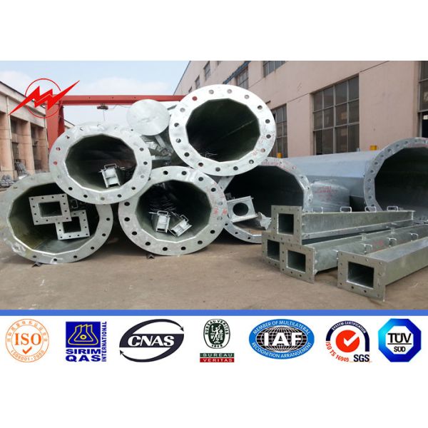Quality 25ft 30ft 35ft 40ft Electrical Power Transmission Line Pole Galvanized Steel Utility wholesale
