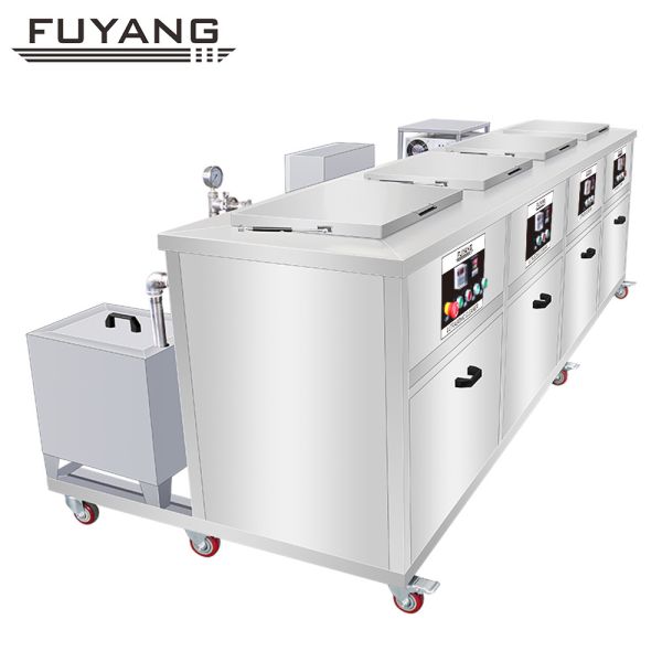 Quality FUYANG  40KHz 61L  Engine Auto Parts Ultrasonic Cleaner 4Tank wholesale