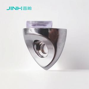 China Nickel Plated Fish Mouth Type Glass Panel Clamp For 2-9mm Thickness Glass In Zinc Alloy on sale