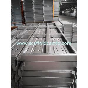 Cheap 210,240,250,300,420,480,500 width scaffolding steel plank with hooks, catwalk with 0.9M-2.4M for frame and ringlock for sale