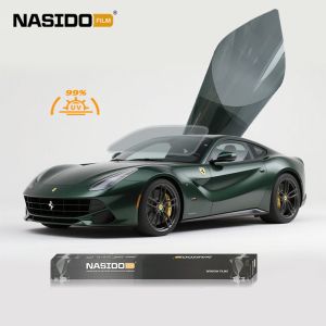 China Light Black Nano Ceramic Car Window Film with 2mil Thickness 48.3% VLT and 93.1% IRR on sale