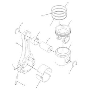 123-4268 Ring 1234268 Single Piston R Engine 7I-7181 Cylinder Liner 7I7181