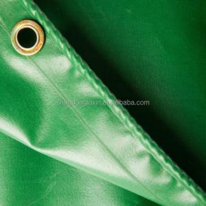 Rainproof Prefabricated Green PVC Tarpaulin with UV Resistance and Sunlight