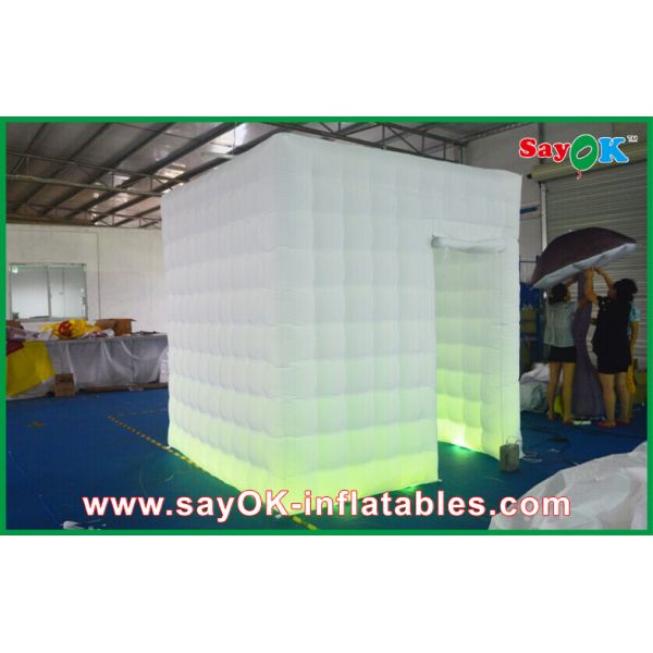 Inflatable Cube Tent 2.4 X 2.4 X 2.5M Inflatable Photobooth Kiosk For Events