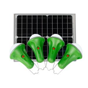 Portable Solar Residential Light 8000mah Battery Lights Solar Panel light 4lamps
