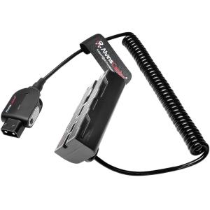 Alvin's Cables NP F550 Dummy Battery to Alvins Smart D-tap Coiled Power Cable