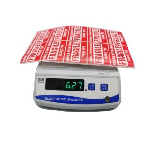 Light Weight Permanent Adhesive Fragile Shipping Stickers 2x3 Inch