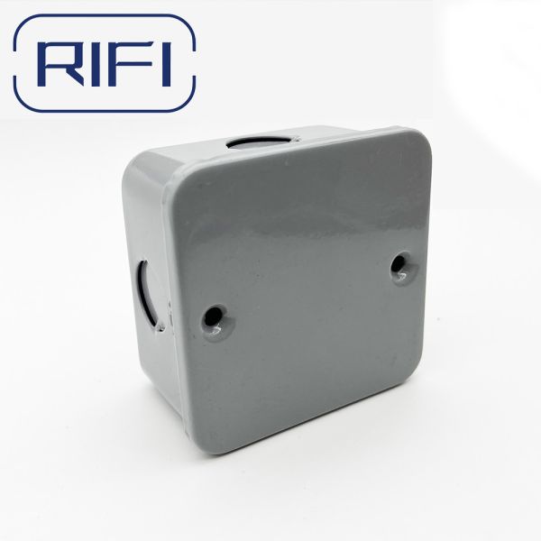 Quality Electrical Gi Conduit Fittings Steel Powder Coated Grey 1 Gang Surface Metal Clad wholesale